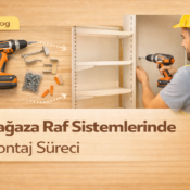 Mağaza raf sistemlerinde kurulum süreci